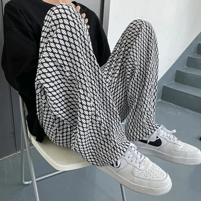 Retro Plaid Oversized Streetwear Pants