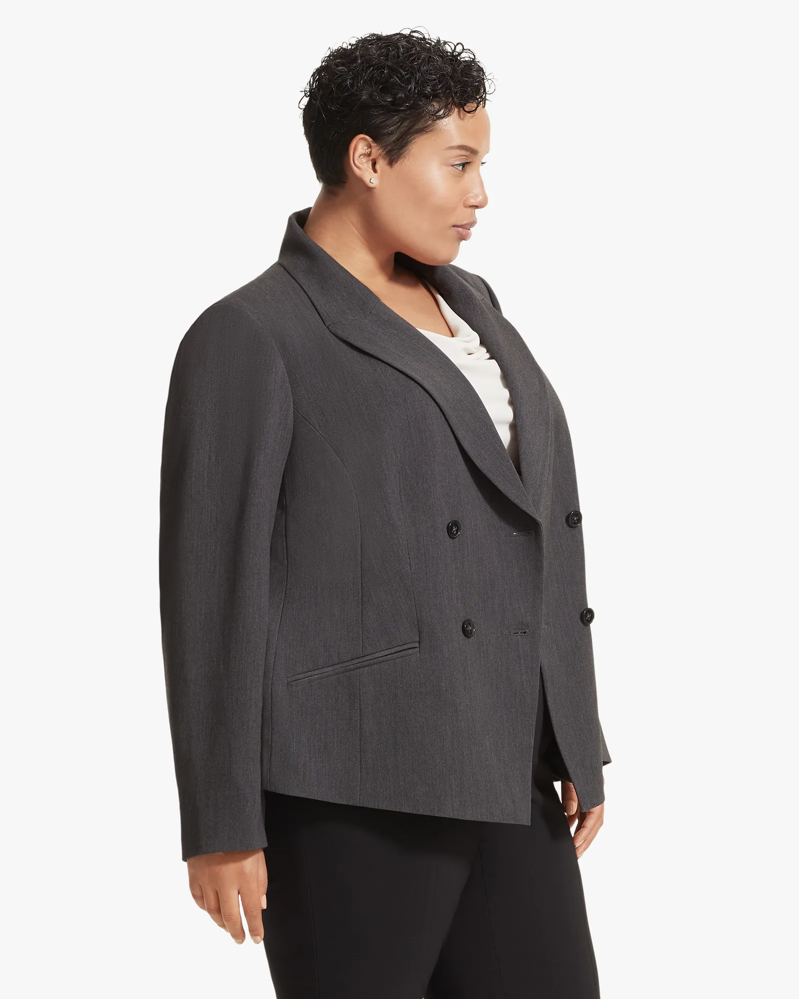 Roxane Blazer | Charcoal Grey