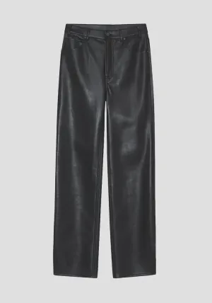 ROY PANT BLACK RECYCLED LEATHER