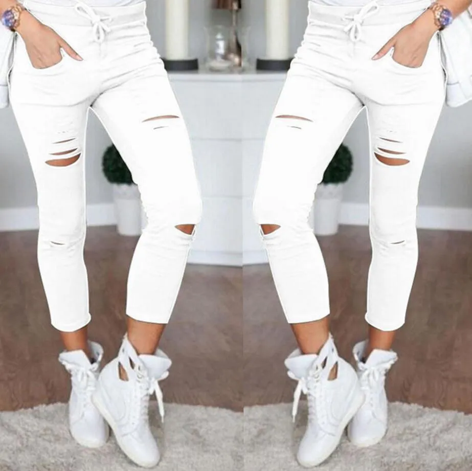 Skinny Stretch Ripped Jeans Ultra