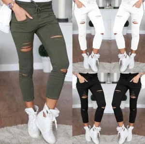 Skinny Stretch Ripped Jeans Ultra