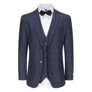 Slim Fit 3PC Tailored Check Suit