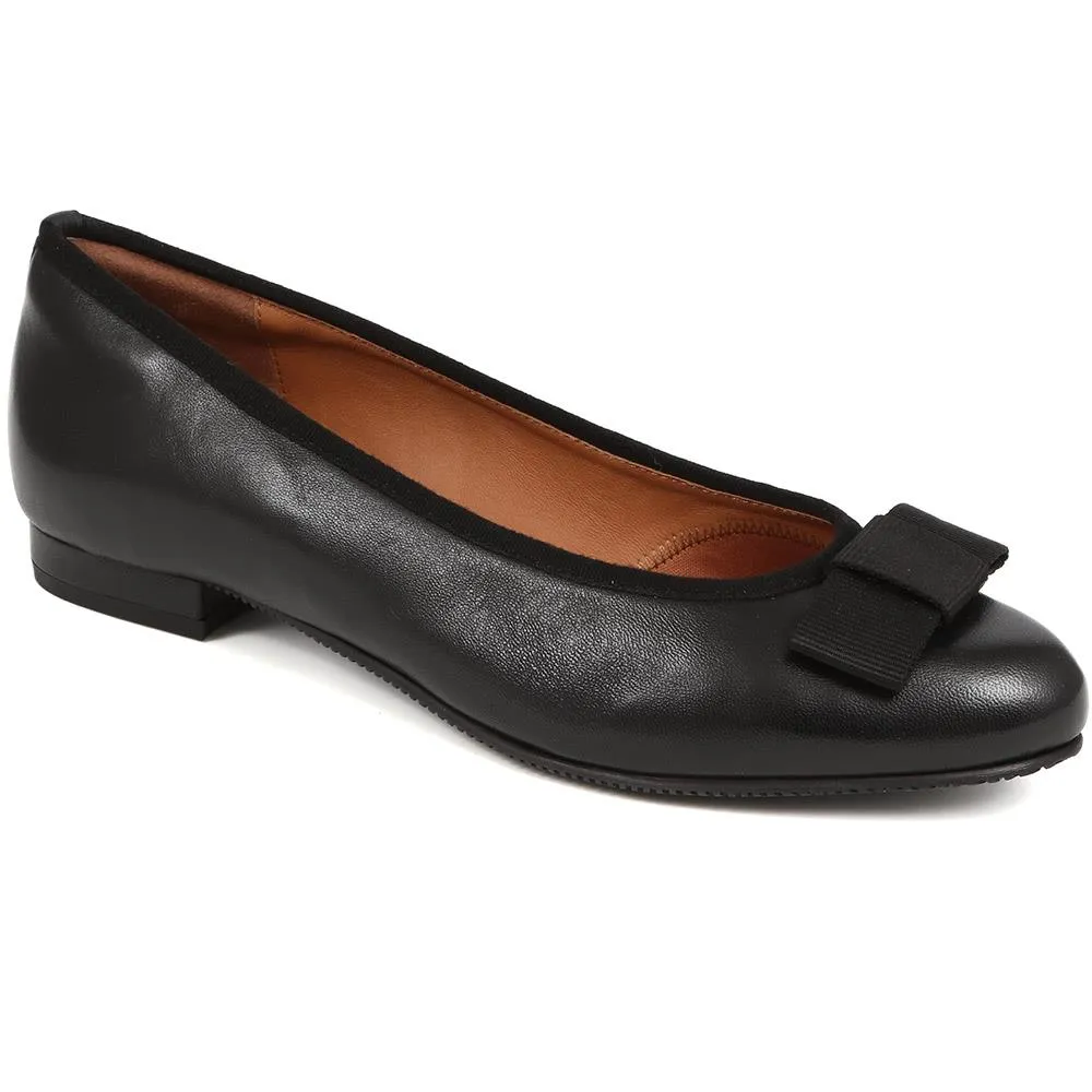 SoleilWide Leather Ballet Pumps - SOLEILWIDE / 325 773