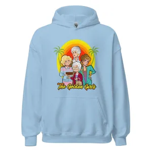 The Golden Girls Hoodie Animated Cast DTG Printed Premium Blended Pullover