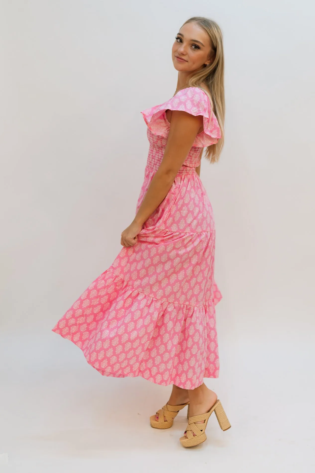 Thea Smocked Maxi Dress