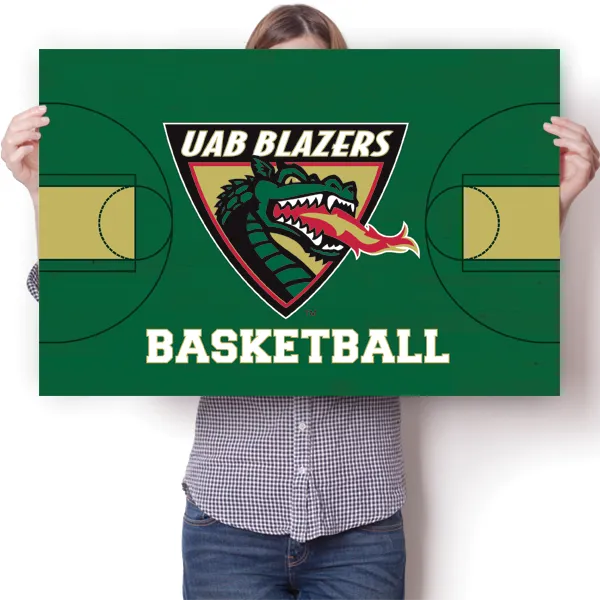 UAB Blazers - Basketball Court Poster