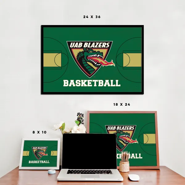 UAB Blazers - Basketball Court Poster