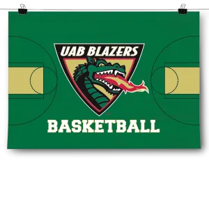 UAB Blazers - Basketball Court Poster