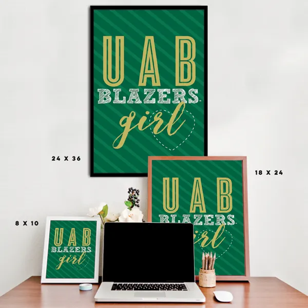 UAB Blazers Girl Poster