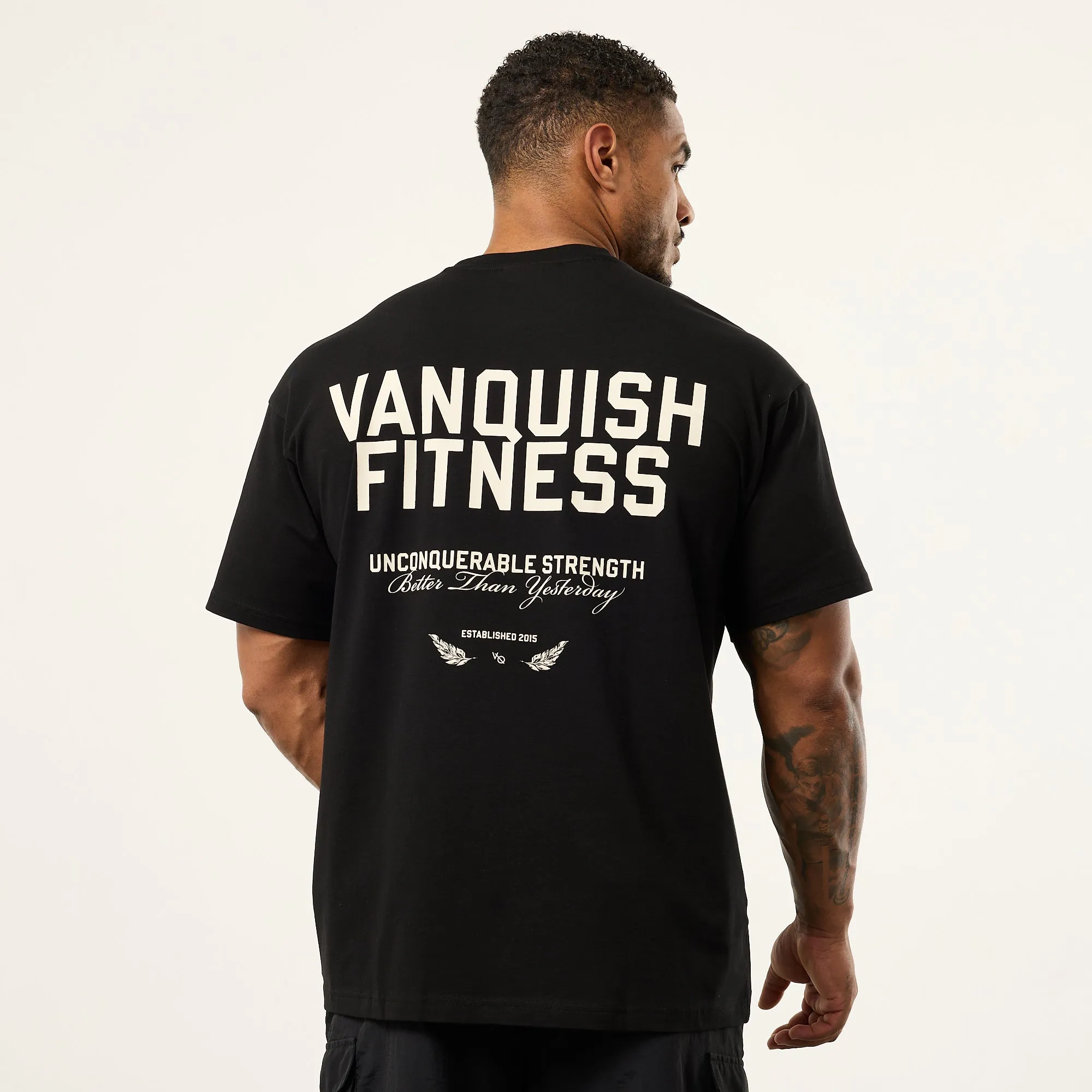 Vanquish TSP Unconquerable Strength Black Oversized T Shirt