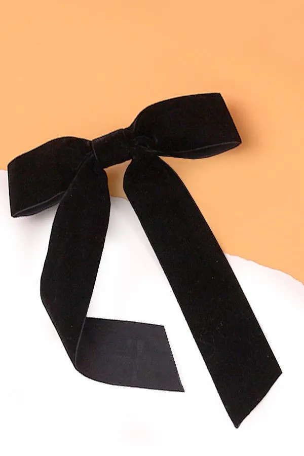 Velvet Bow - BLACK