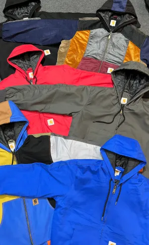 Vintage Carhartt Rework Style Mixed Hooded Jackets - MOQ 40 pcs