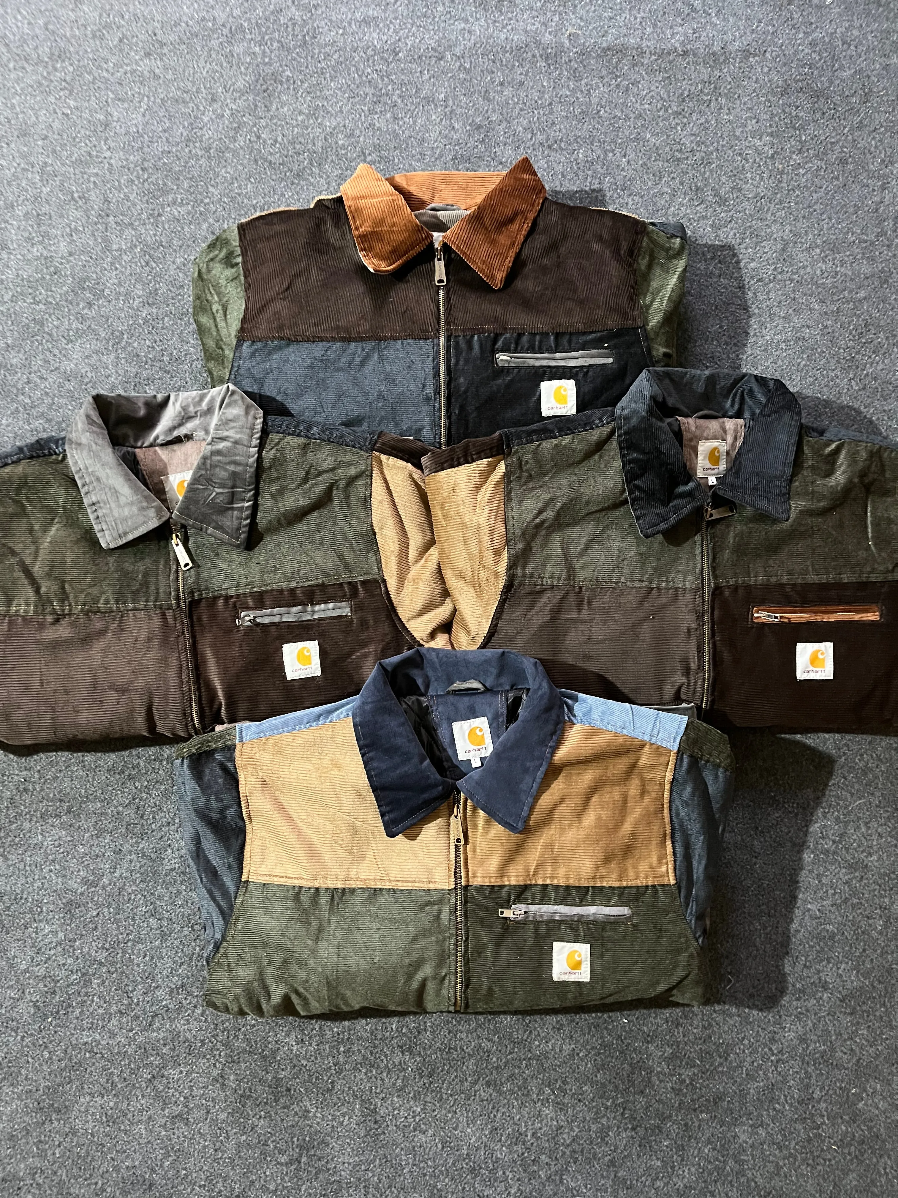 Vintage Carhartt Rework Style Patchwork Detroits - MOQ 20 pcs