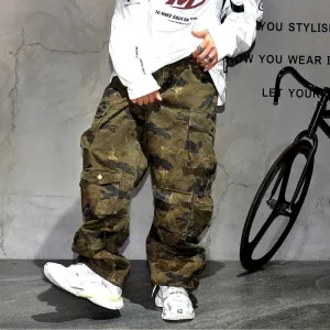 Vintage Multi-Pocket Camo Cargo Pants