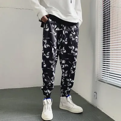 Young Casual Sneakers Print Pattern Men Streetwear Pants